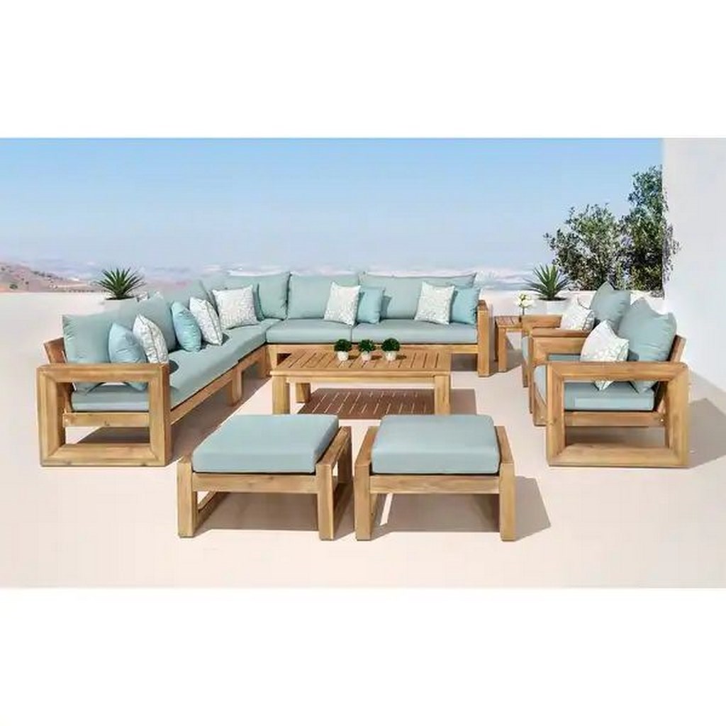 Blue outdoor set